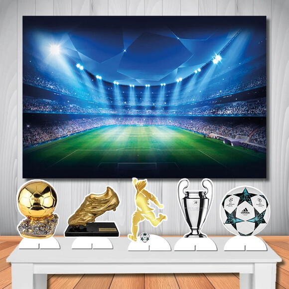 Kit Aniversário Festa Top Painel + Display Futebol