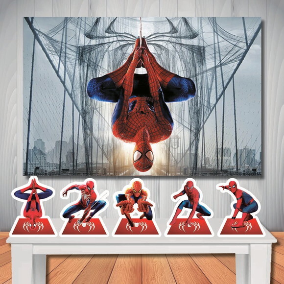 Kit Aniversário Festa Top Painel + Display Homem Aranha