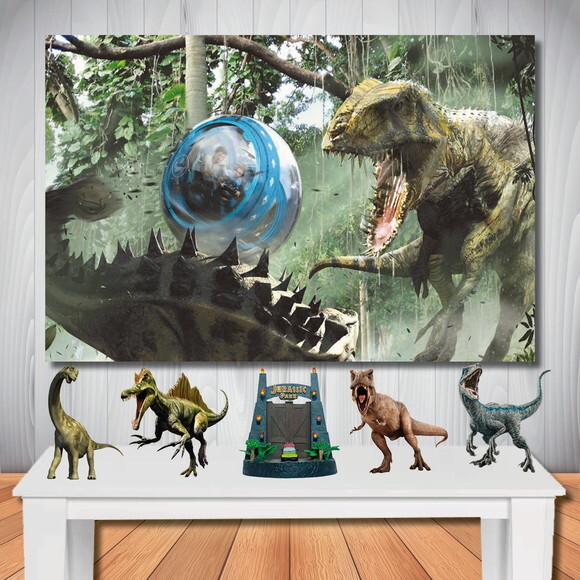 Kit Aniversário Festa Top Painel + Display Jurassic Park