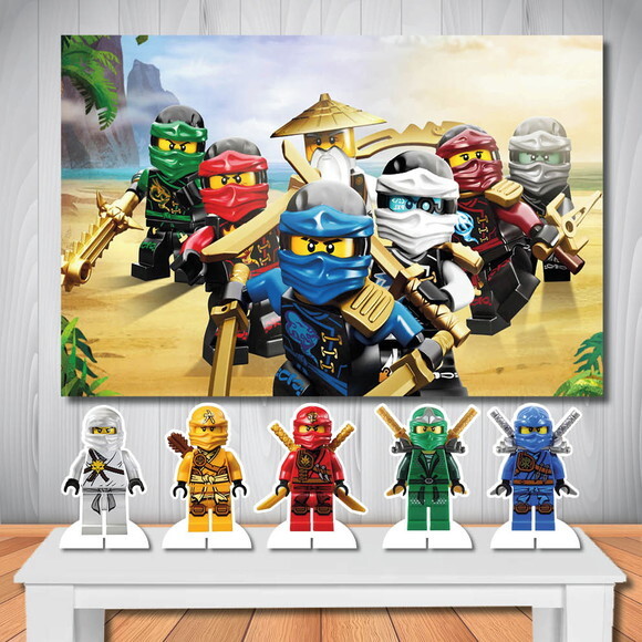 Kit Aniversário Festa Top Painel + Display Ninjago