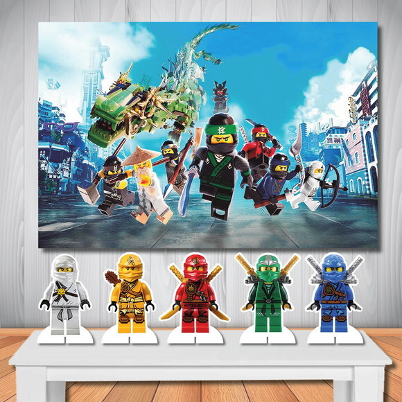Kit Aniversário Festa Top Painel + Display Ninjago