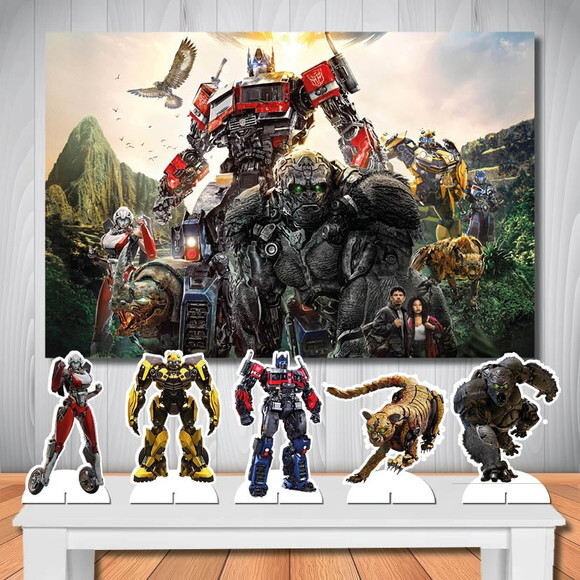 Kit Aniversário Festa Top Painel + Display Transformers