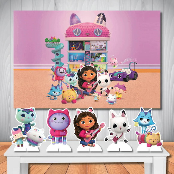 Kit Aniversário Top Painel + Display a Casa Mágica da Gabi
