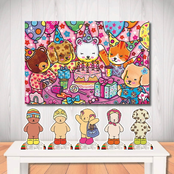 Kit Cenário de Festa Painel de Aniversário Mega Bobbie Goods