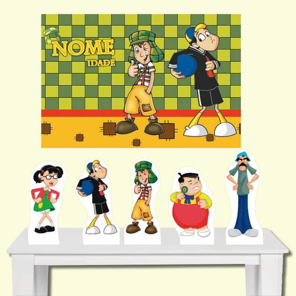 Kit Cenário Painel de Festa e Display de Mesa Chaves
