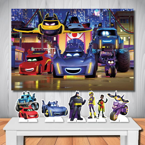 Kit Cenário Painel de Festa Top e Display Batwheels