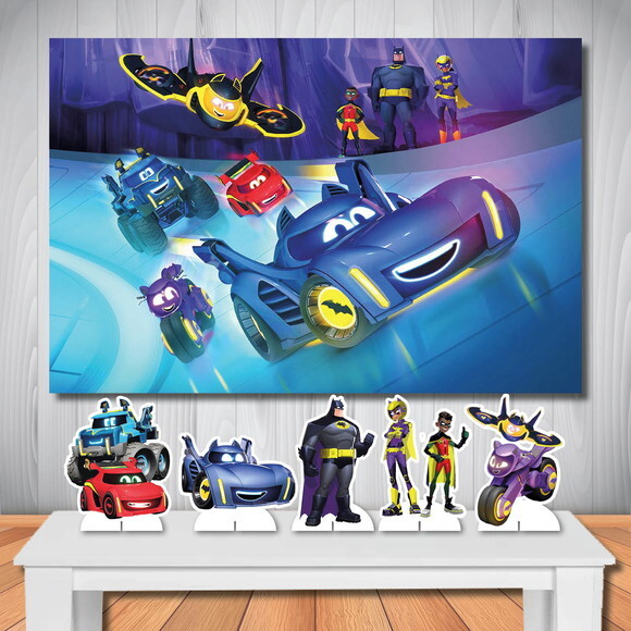 Kit Cenário Painel de Festa Top e Display Batwheels