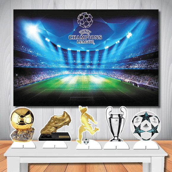 Kit Festa Aniversário Mega Painel + Display Estádio Futebol