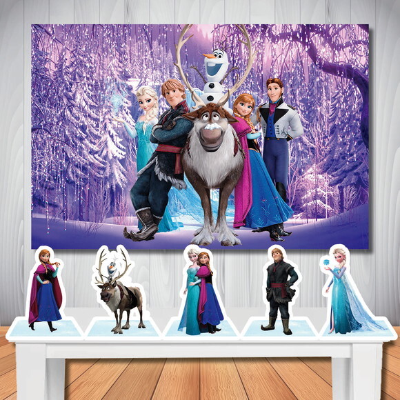 Kit Festa Infantil Frozen Painel e Display