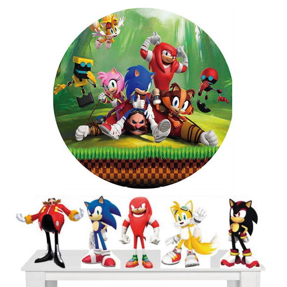 Kit Festa Painel Redondo e Display Sonic - 1,50x1,50m