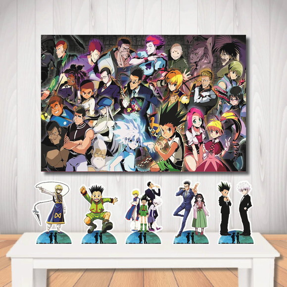 Kit Painel de Festa Mega 1,5x1,0m Hunter Vs Hunter e Display