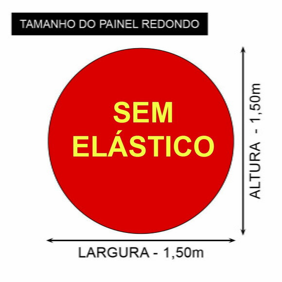 Kit Painel de Festa Redondo 1,5m e Display Boteco Brahma
