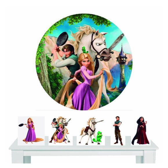 Kit Painel Redondo e Totem Rapunzel - 1,50x1,50m