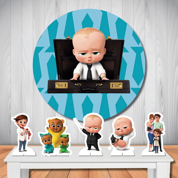 Painel Aniversário Redondo e Kit Display Poderoso Cefinho