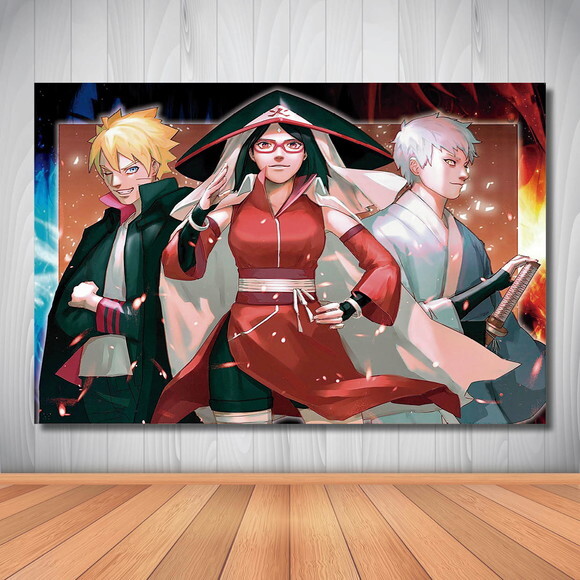 Painel Cenário Festa Boruto - 1,50x1,00m