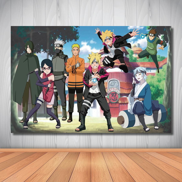 Painel de Aniversário Infantil Boruto - 1,50x1,00m