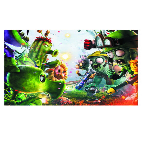 Painel de Aniversário Plantas x Zumbis - 1,50x1,00m