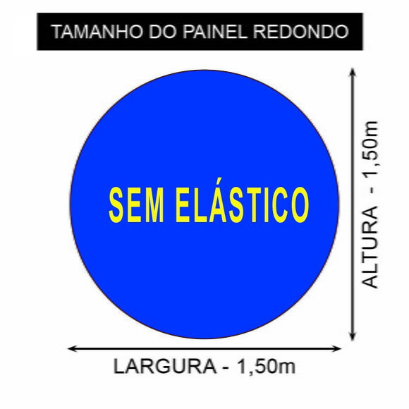 Painel de Aniversário Redondo e Display Pequena Sereia
