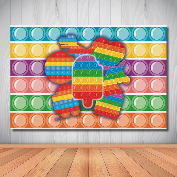 Painel de Cenário Popit Fidget Toys - 1,50x1,00m