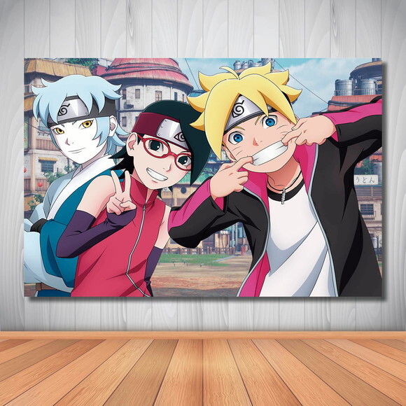 Painel de Festa Infantil Boruto - 1,50x1,00m