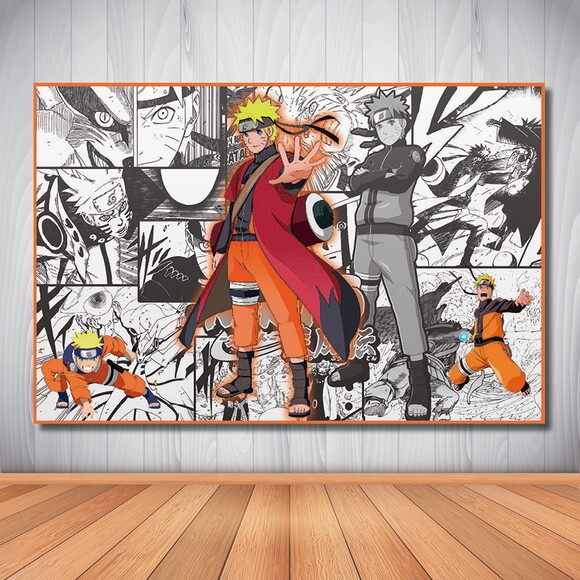Painel de Festa Infantil Naruto - 1,50x1,00m