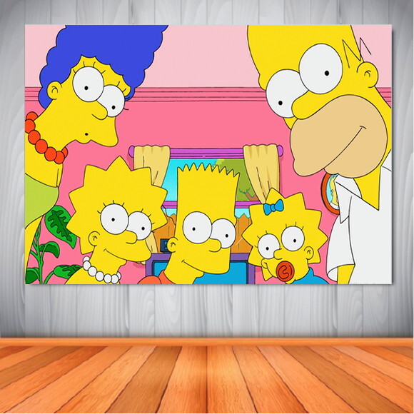 Painel Festa Simpsons - 1,50x1,00m
