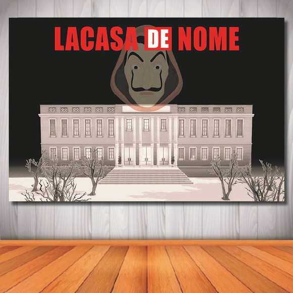 Painel La Casa de Papel - 1,50x1,00m