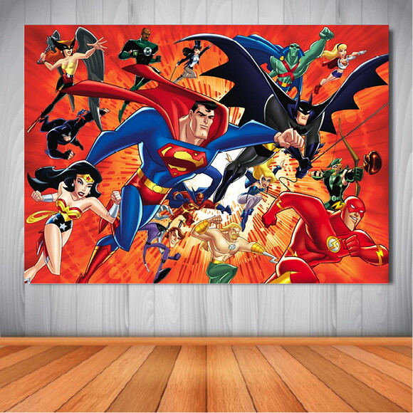Painel Liga da Justiça - 1,50x1,00m