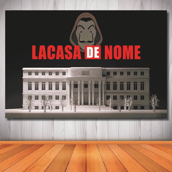 Painel La Casa de Papel - 1,50x1,00m