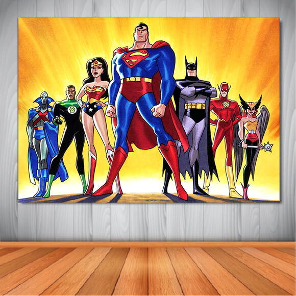 Painel Liga da Justiça - 1,50x1,00m