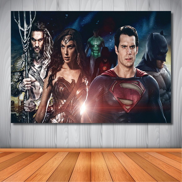 Painel Liga da Justiça Filme- 1,50x1,00m