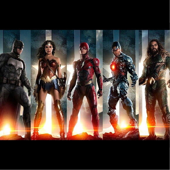 Painel Liga da Justiça Filme- 1,50x1,00m
