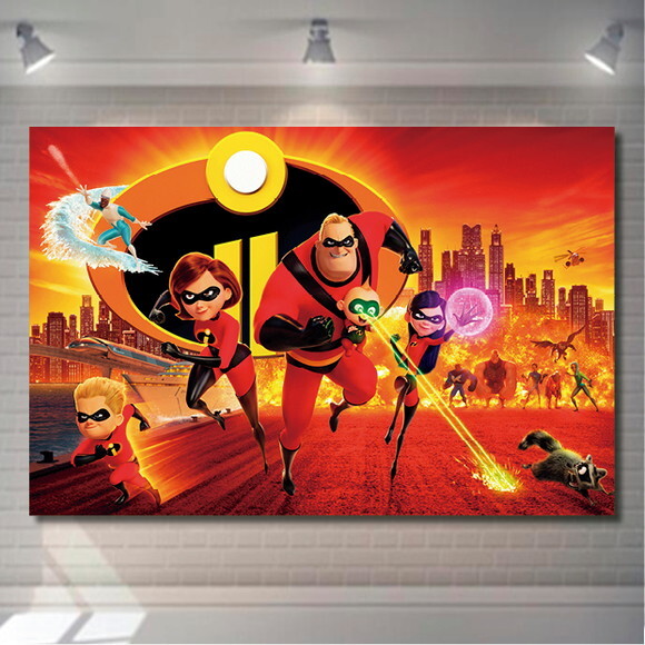 Painel os Incríveis - 1,50x1,00m