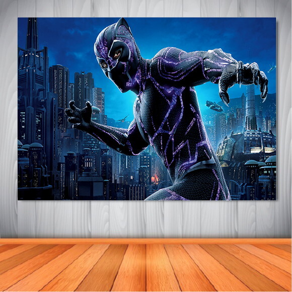 Painel Pantera Negra - 1,50x1,00m