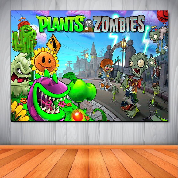 Painel Planta x Zombies - 1,50x1,00m