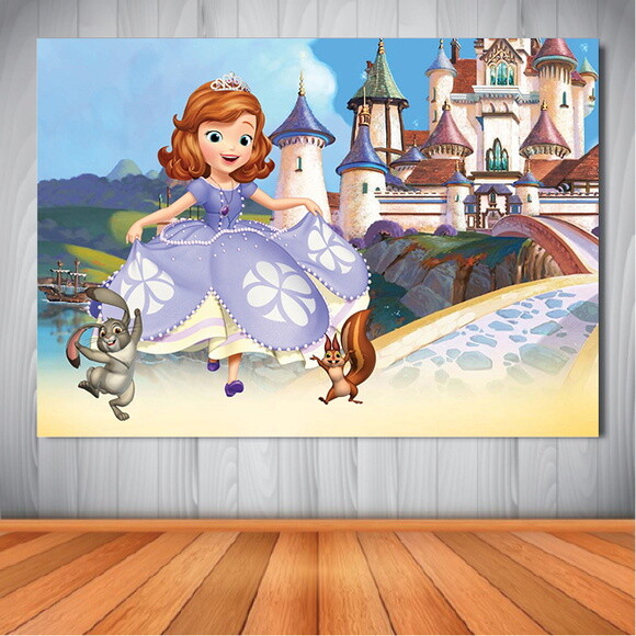 Painel Princesa Sofia - 1,50x1,00m