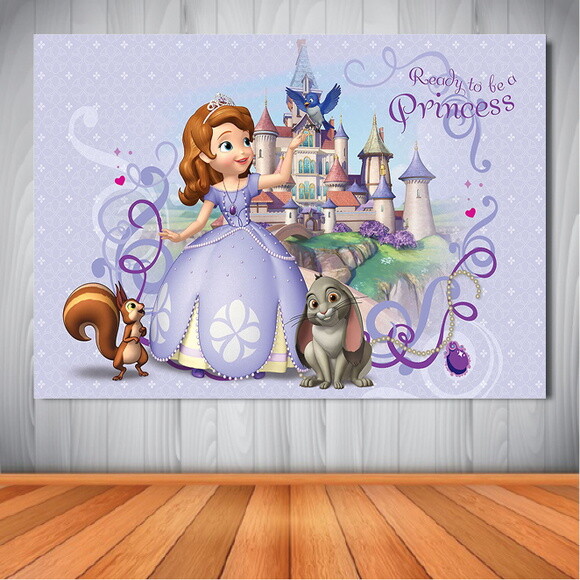 Painel Princesa Sofia - 1,50x1,00m