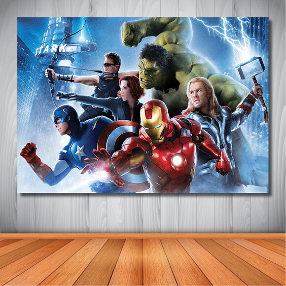Painel Vingadores Avengers - 1,50x1,00m