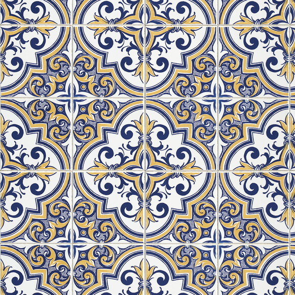 Papel de Parede Azulejo Antigo