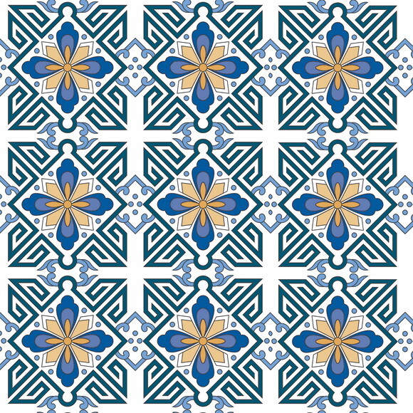 Papel de Parede Azulejo Antigo