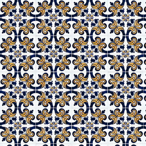 Papel de Parede Azulejo Antigo