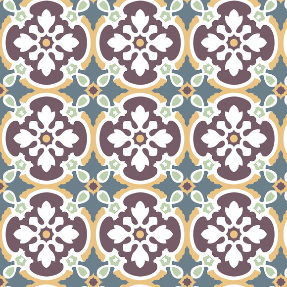 Papel de Parede Azulejo Antigo