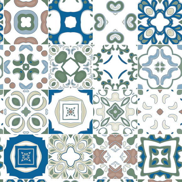 Papel de Parede Azulejo Mix Cozinha