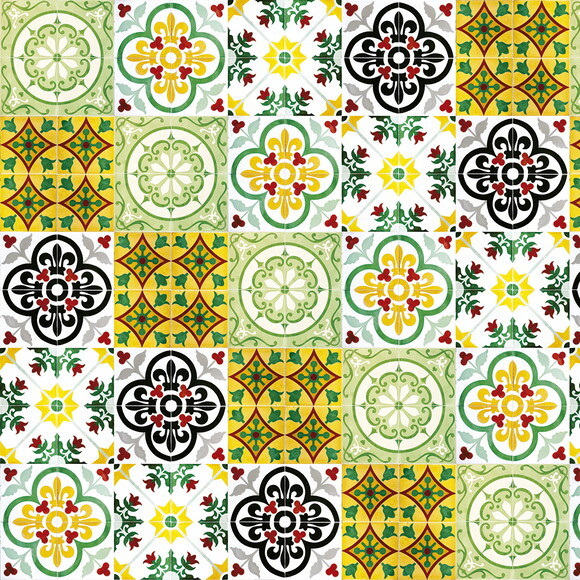 Papel de Parede Azulejo Mix Cozinha
