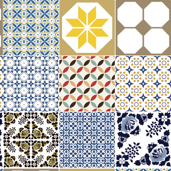 Papel de Parede Azulejo Português Diversos