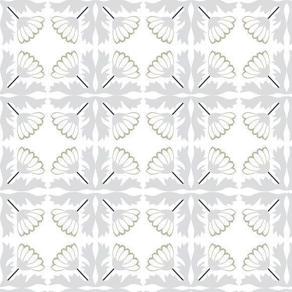 Papel de Parede Azulejo Tons de Preto e Cinza