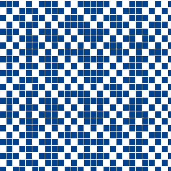 Papel de Parede Pastilha Azul e Branco