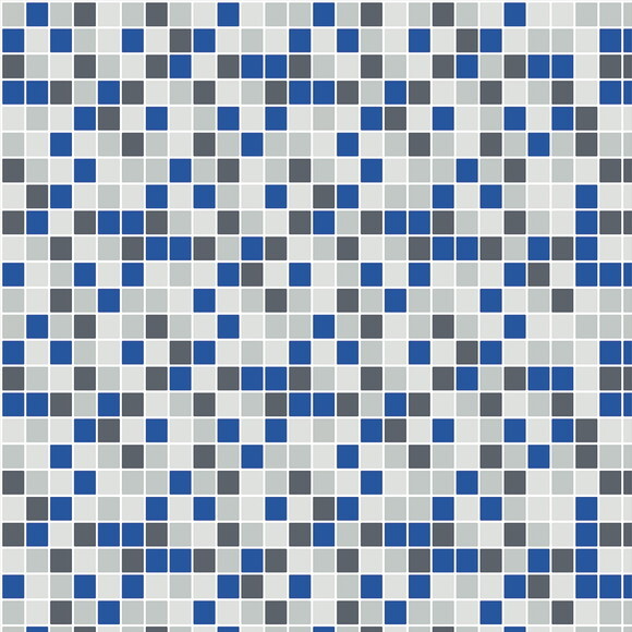 Papel de Parede Pastilha Azul e Branco