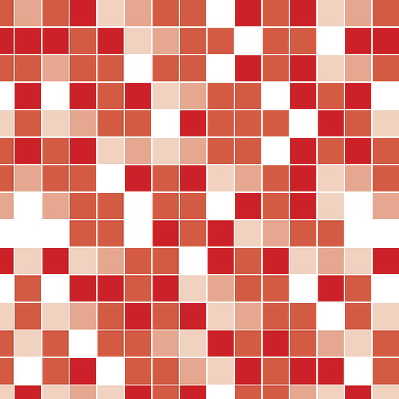 Papel de Parede Pastilha Mix Vermelha