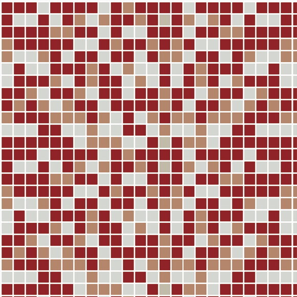Papel de Parede Pastilha Mix Vermelha